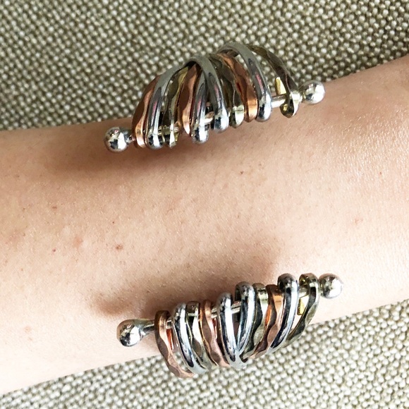 Tri-Tone Bangle Cuff - Picture 5 of 7